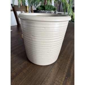 Threshold Crock 64 Oz Large Ceramic Canister Food Storage Utensils Neutral Cream